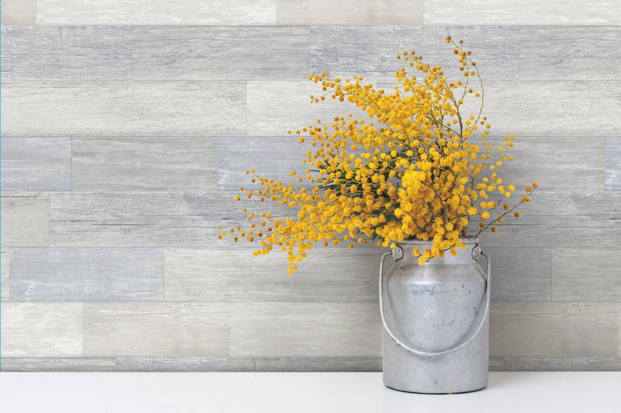 York FH4002 Pallet Board Blue Wallpaper