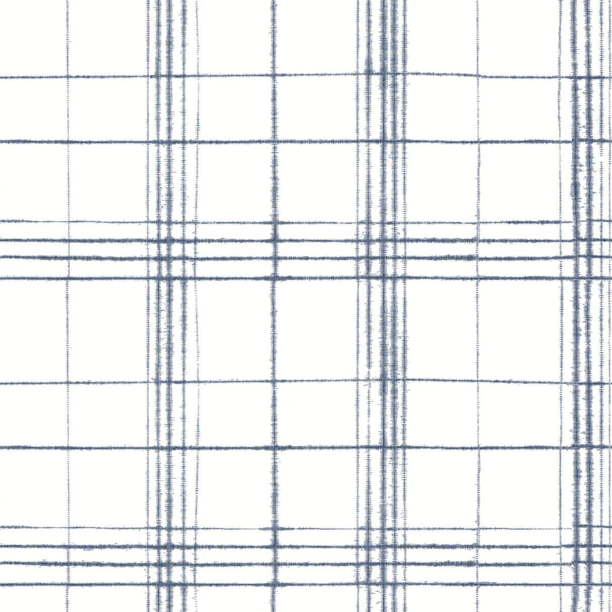 York FH4017 Farmhouse Plaid Navy & White Wallpaper