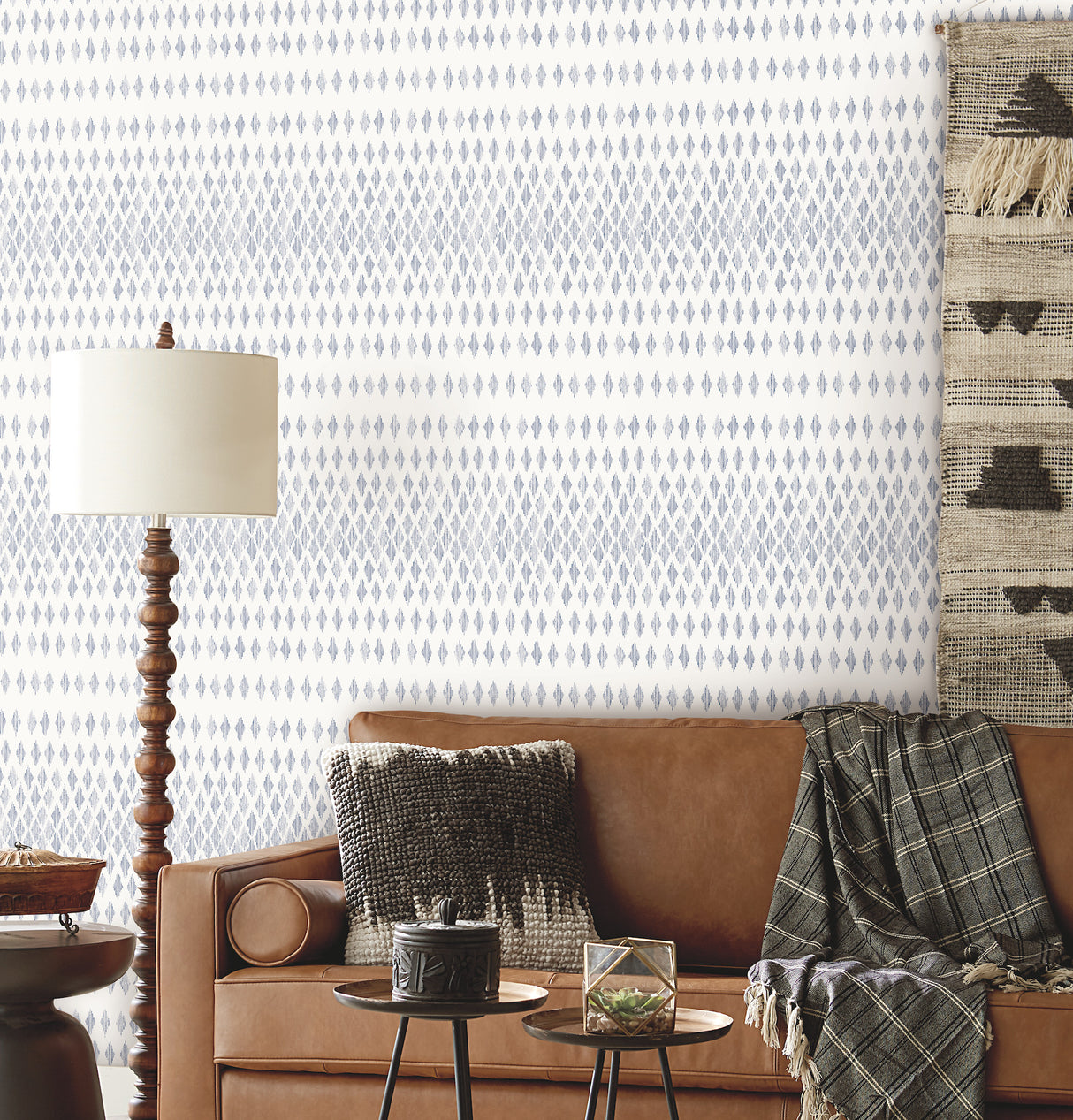 York FH4042 Diamond Ombre Navy & White Wallpaper