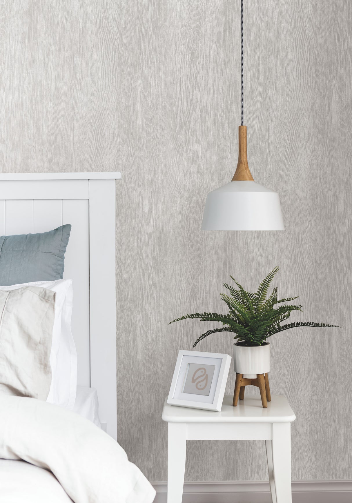 York FH4051 Quarter Sawn Wood Grey Wallpaper