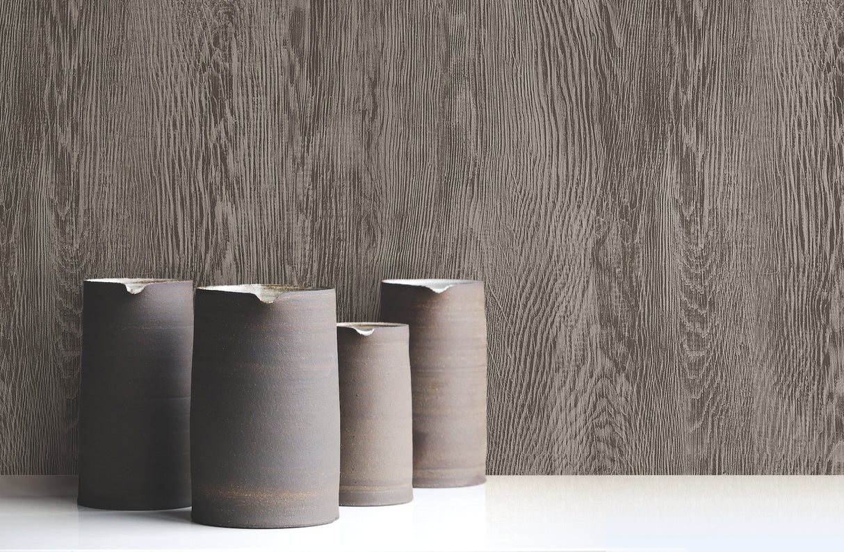York FH4053 Quarter Sawn Wood Light Brown Wallpaper