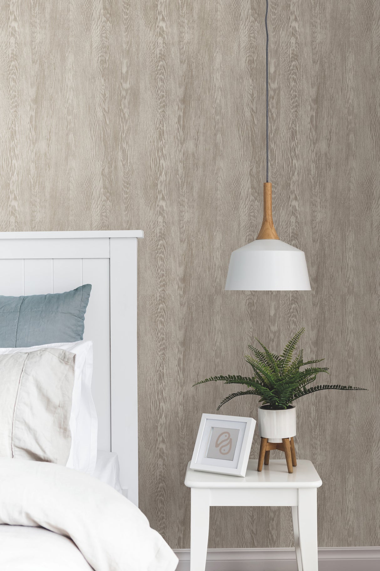 York FH4054 Quarter Sawn Wood Brown Wallpaper