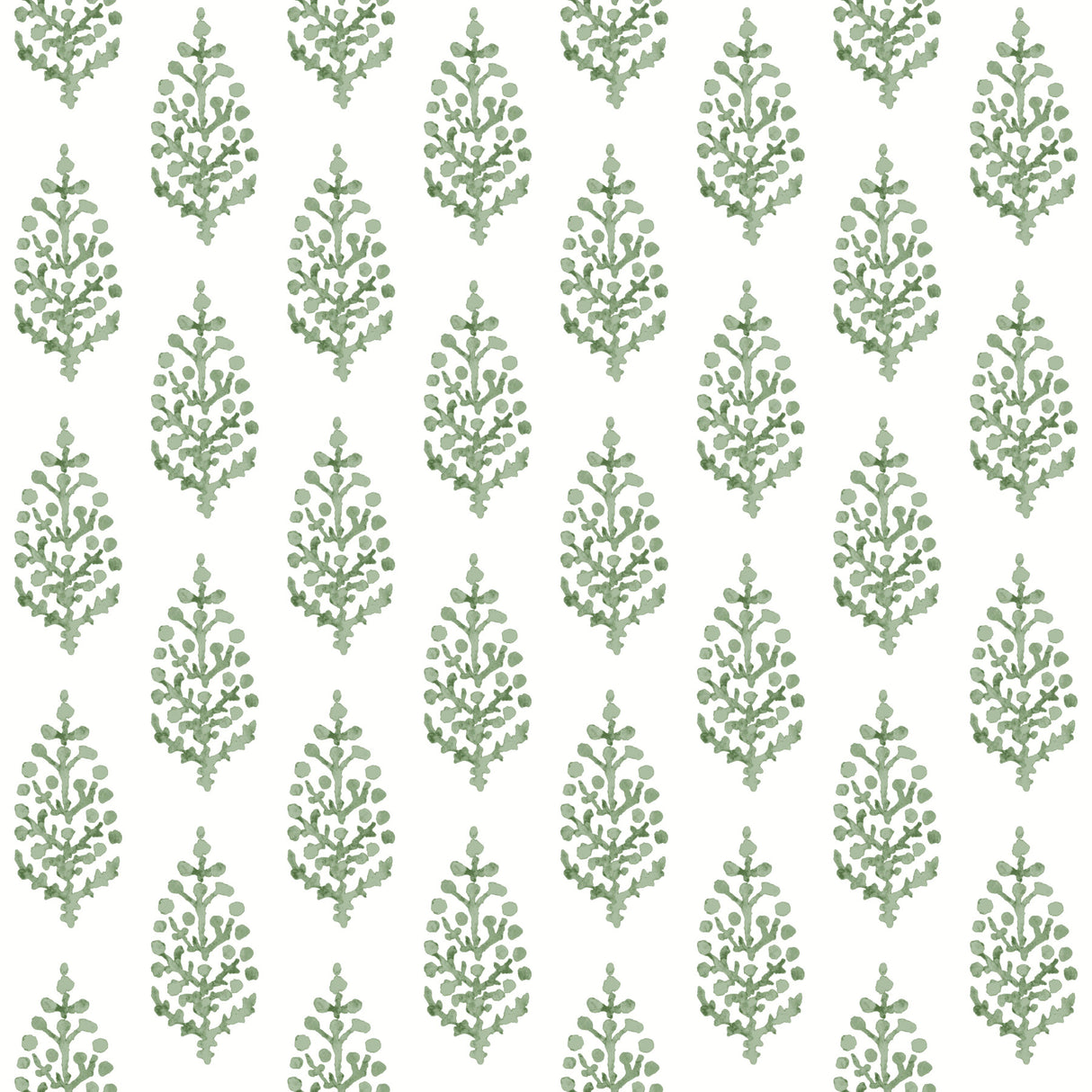 York FH4067 Paisley on Calico Green Wallpaper