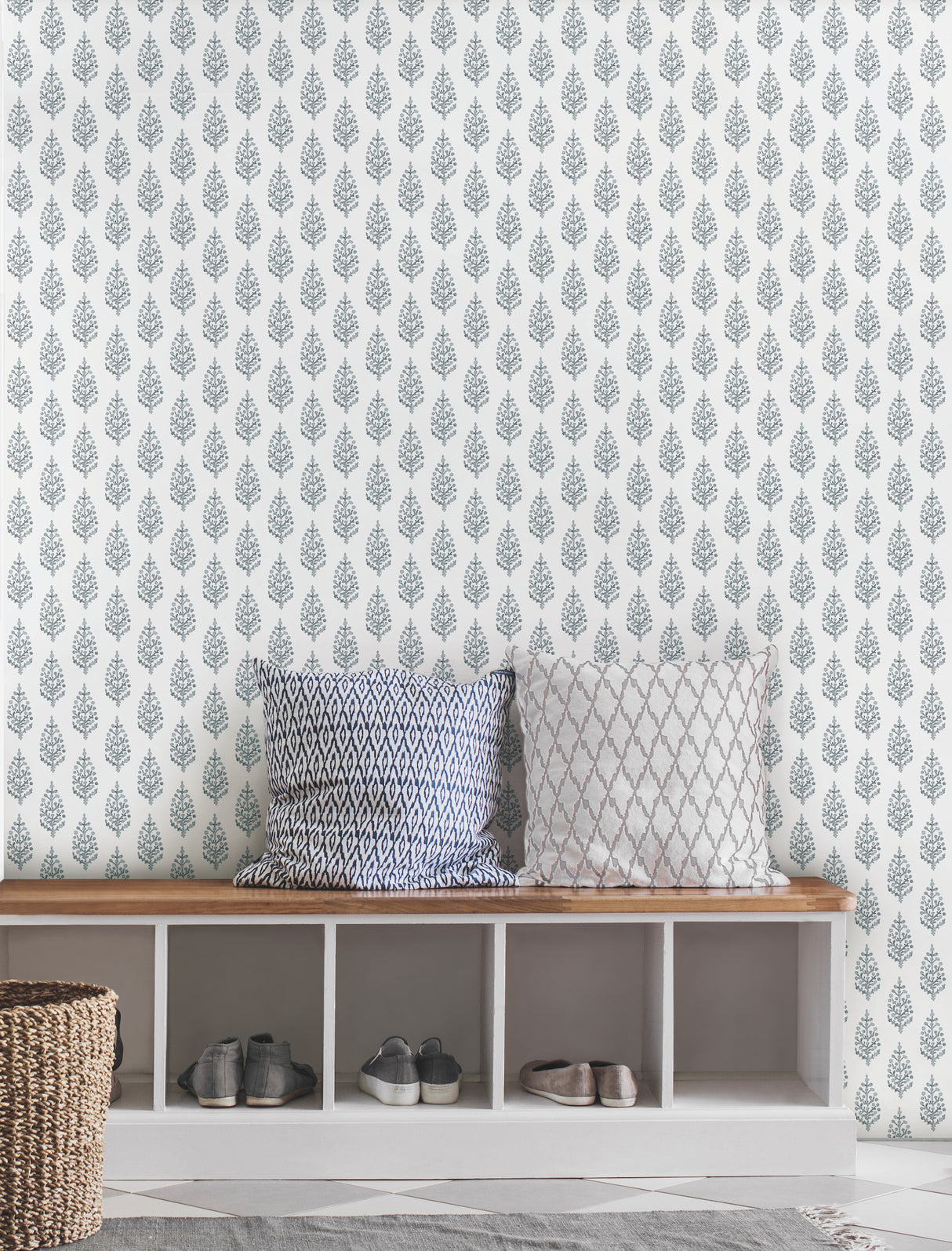 York FH4070 Paisley on Calico Grey Wallpaper