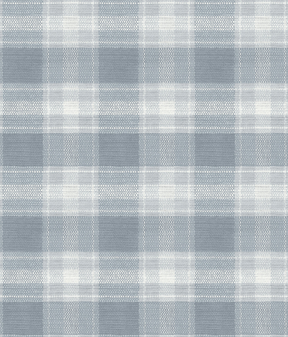 York FH4084 Woven Buffalo Check Blue Wallpaper