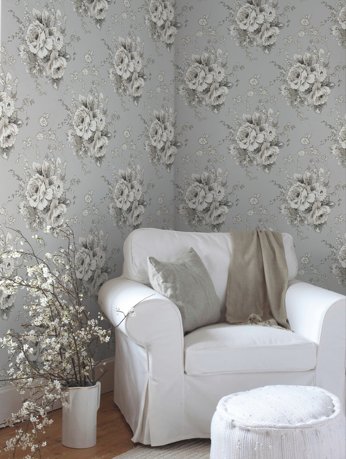 York FH4089 Heritage Rose Taupe Wallpaper