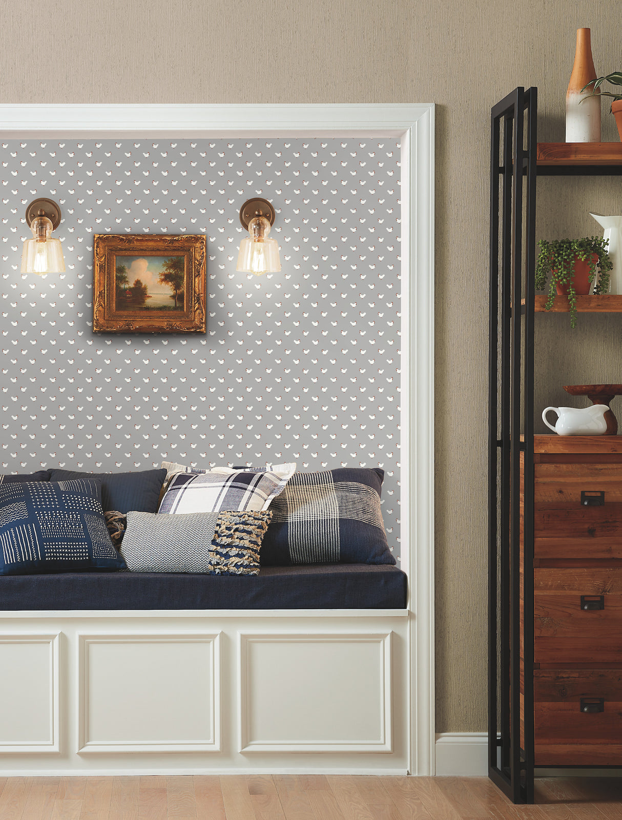 York FH4092 Rugged Bark Linen Wallpaper