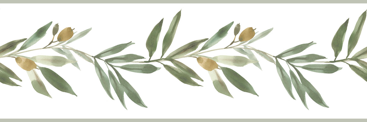 York FH4099BD Olive Branch Green Border