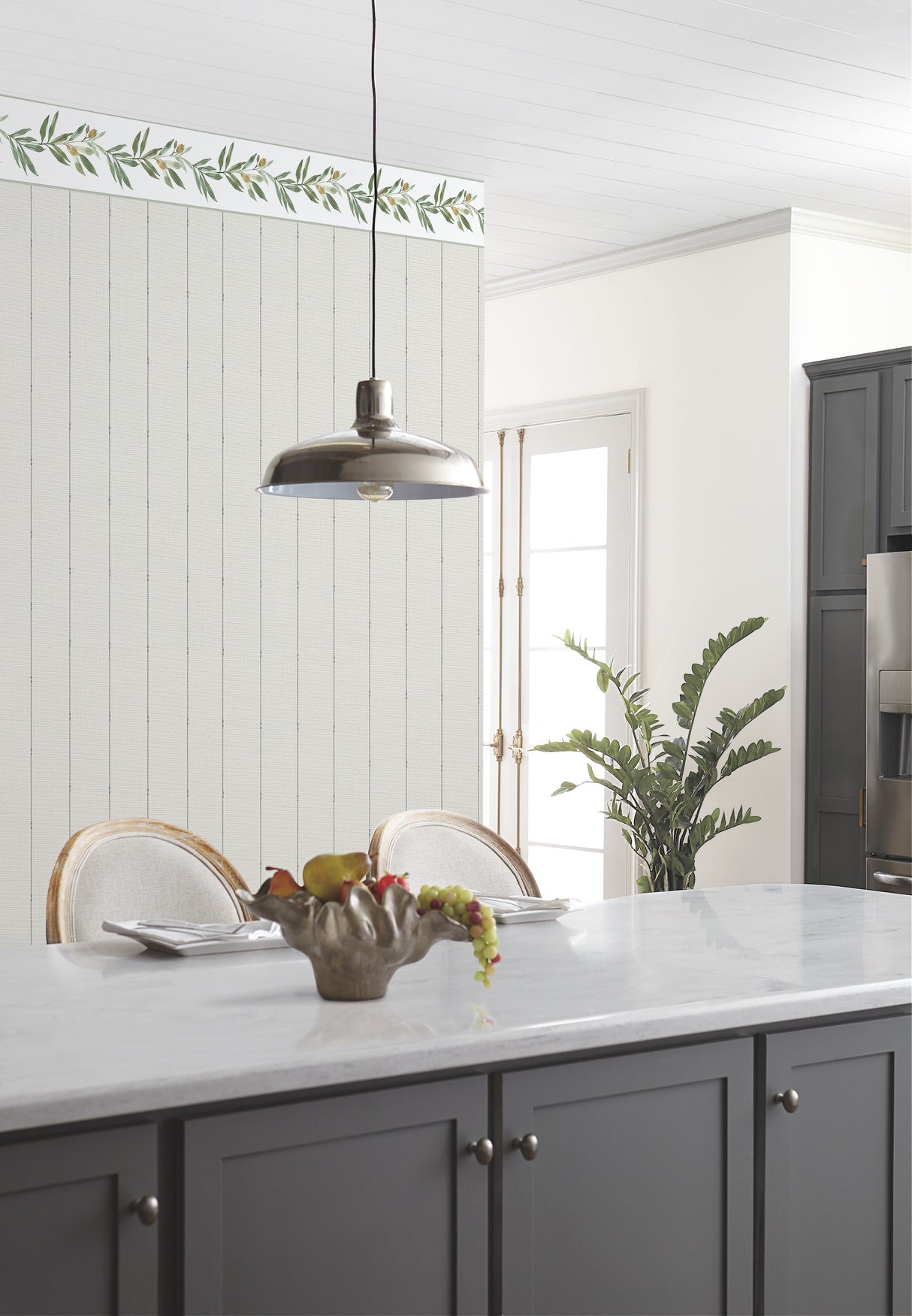 York FH4099BD Olive Branch Green Border