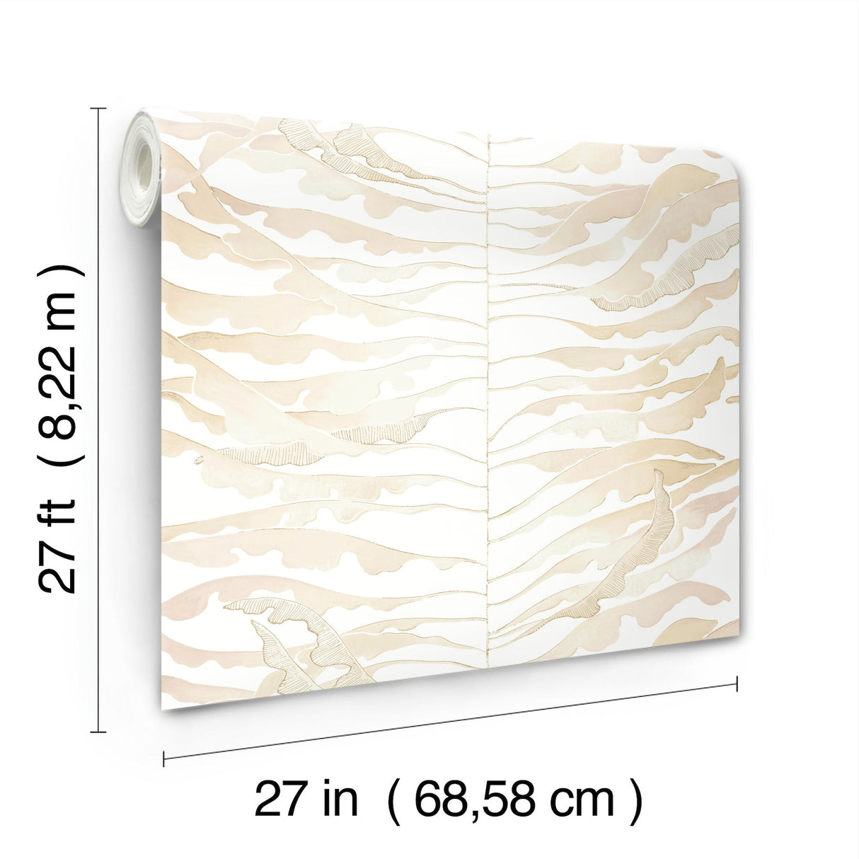York FM1043 Leaf Column Wallpaper - Eade's Wallpaper