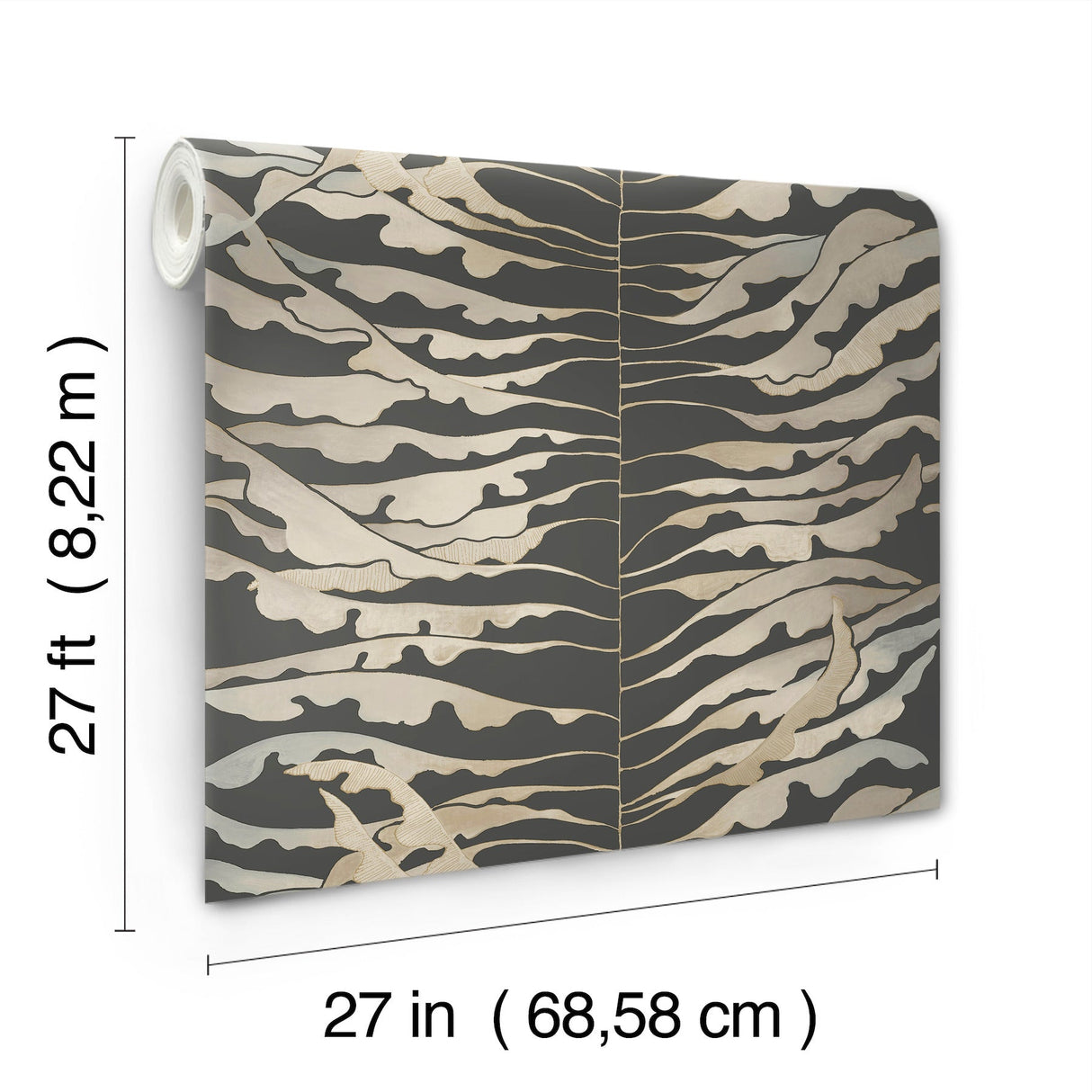 York FM1046 Leaf Column Wallpaper - Eade's Wallpaper