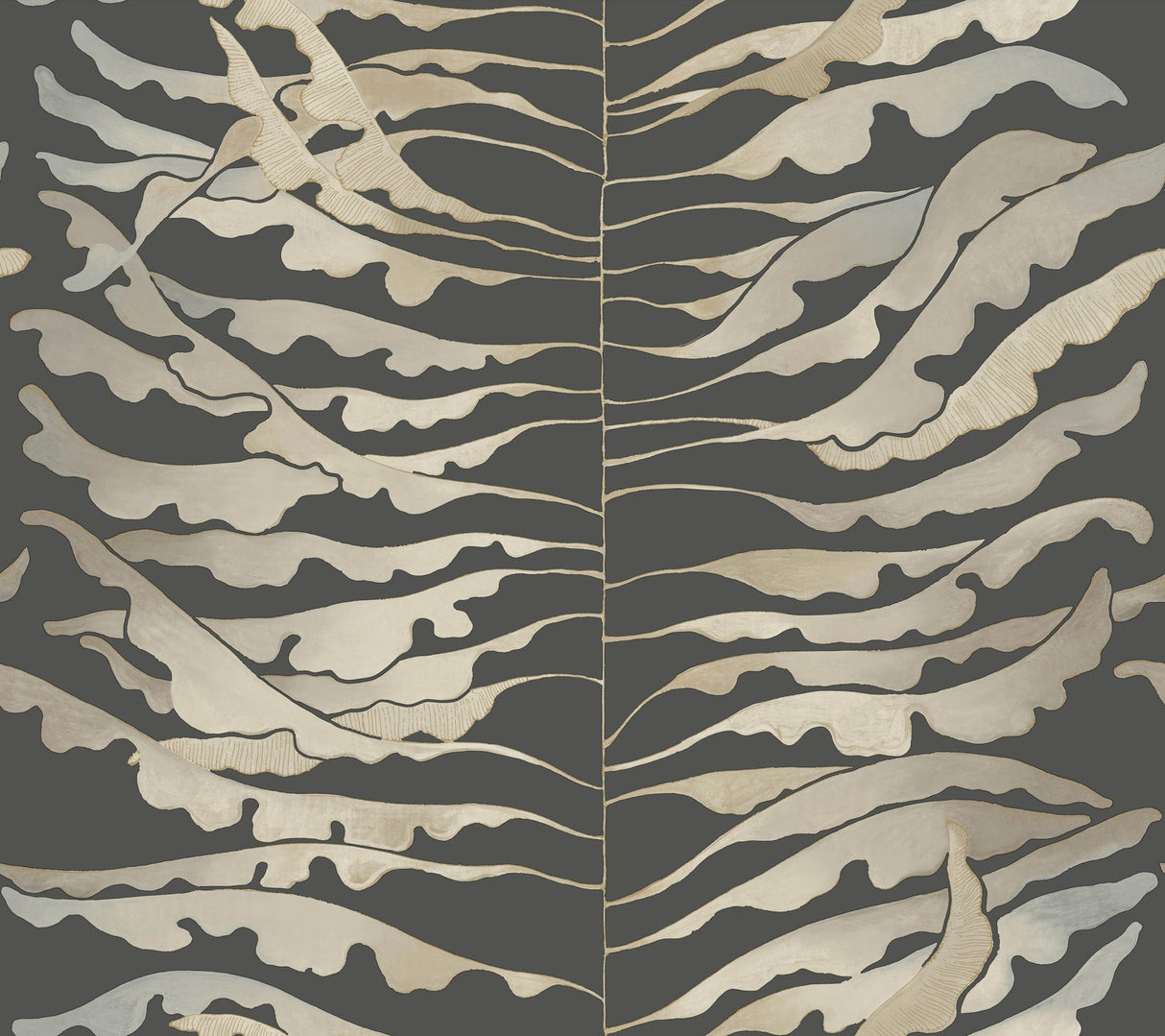 York FM1044 Leaf Column Wallpaper - Eade's Wallpaper