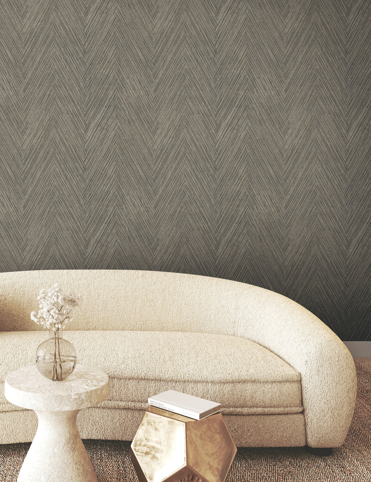 York FM1052 Thatched Chevron Wallpaper - Eade's Wallpaper