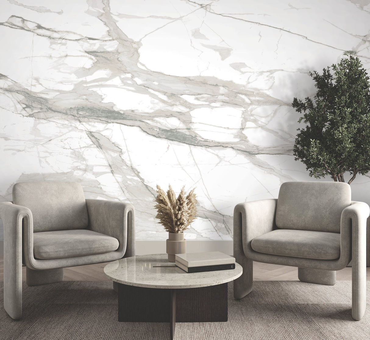 York FM1109M Imperial Marble Mural - Eade's Wallpaper