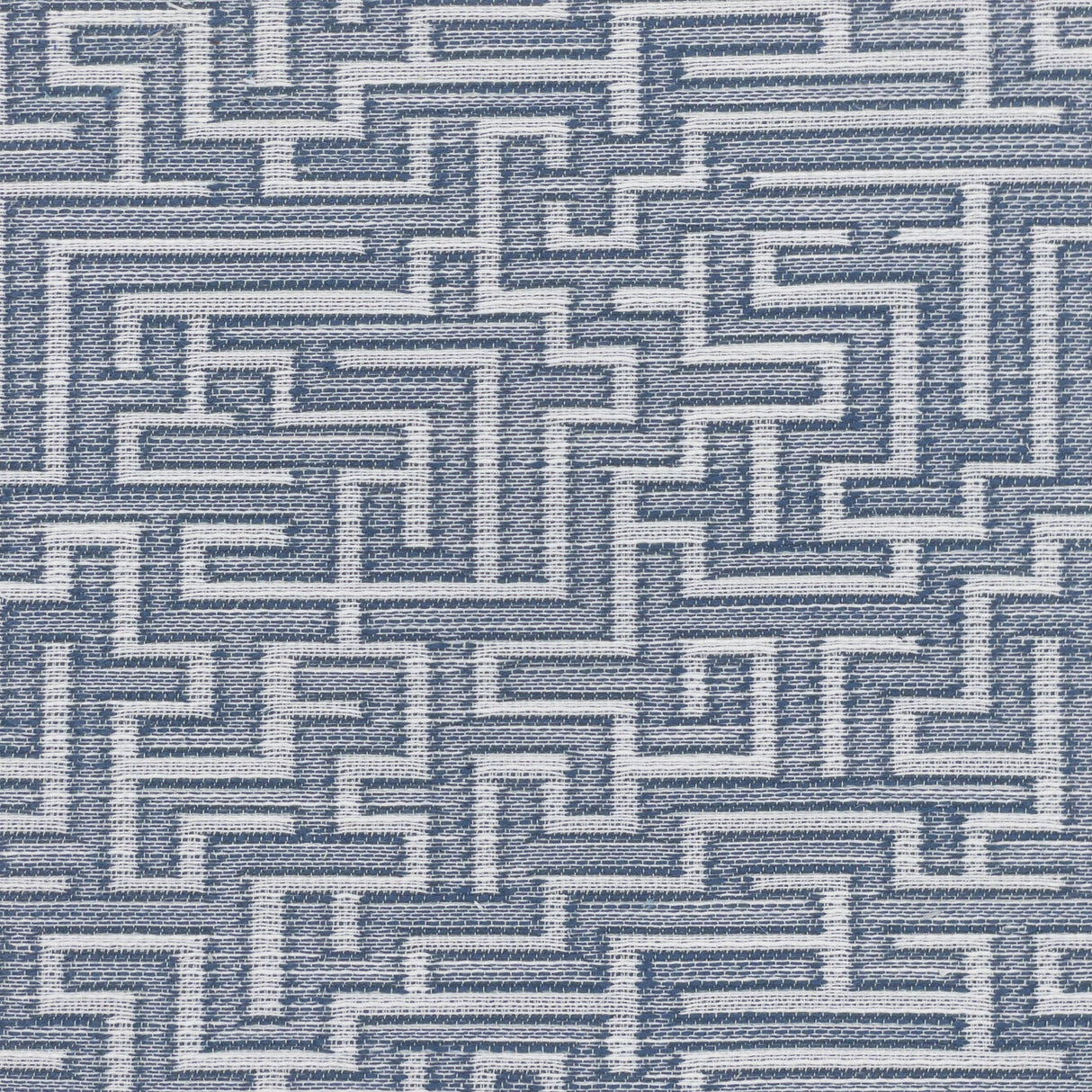 STOUT FRET-2 FRETZ 2 NAVY Fabric - Eades Wallpaper & Fabric
