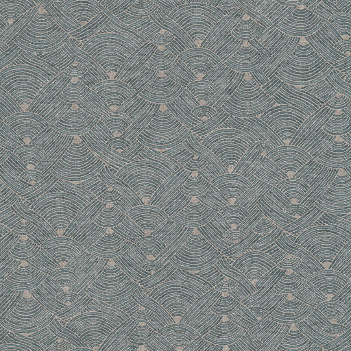Galerie FS72038 Blue Geo Swirl Motif - Eade's Wallpaper