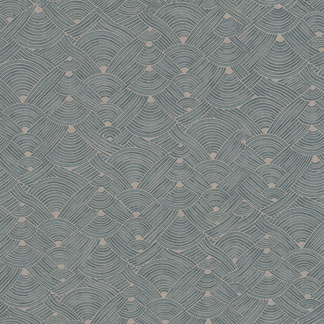 Galerie FS72038 Blue Geo Swirl Motif - Eade's Wallpaper