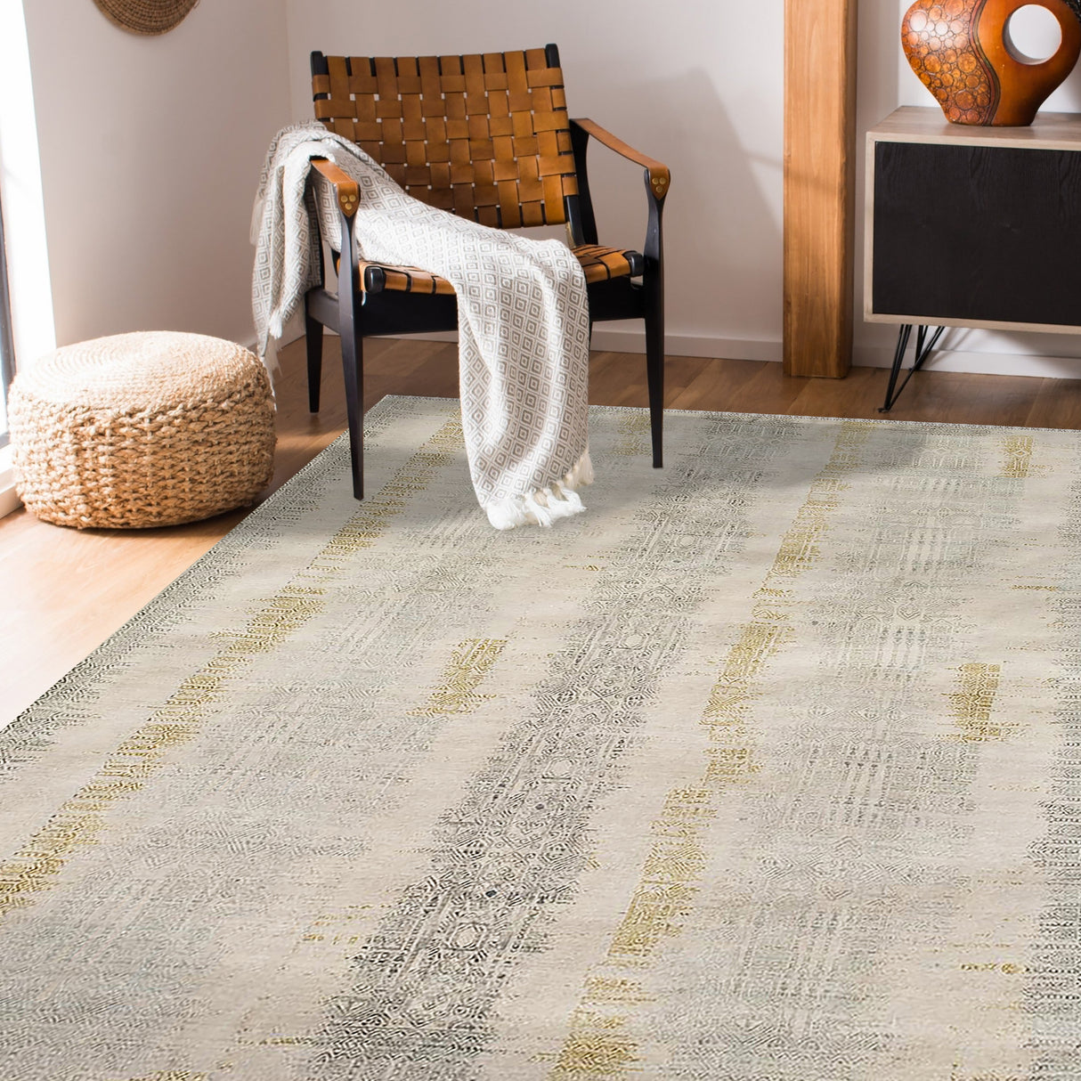 Amer Rugs FK(HS)-105 Pearl Aztec Area Rug