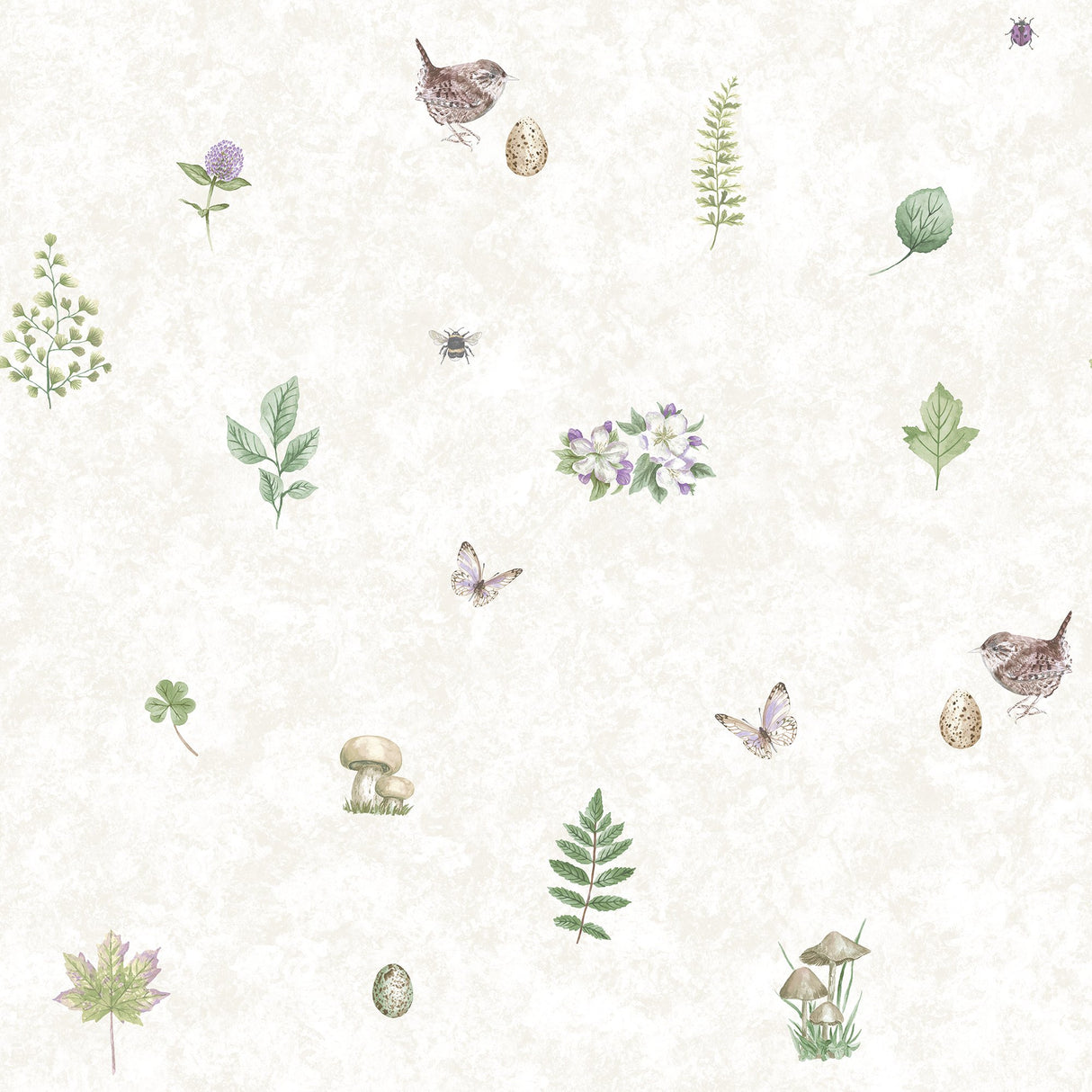 Galerie G45442 Purple Lilac Meadow Spot - Eade's Wallpaper