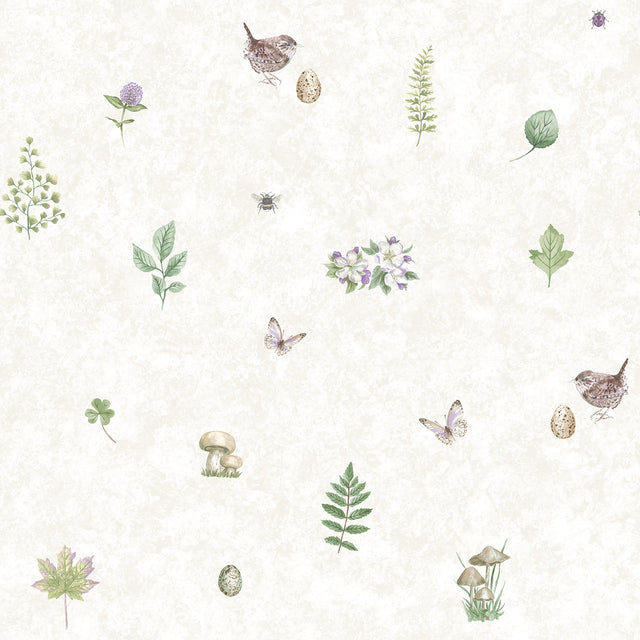 Galerie G45442 Purple Lilac Meadow Spot - Eade's Wallpaper