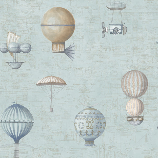 Galerie G56200 Blue Air Ships - Eade's Wallpaper
