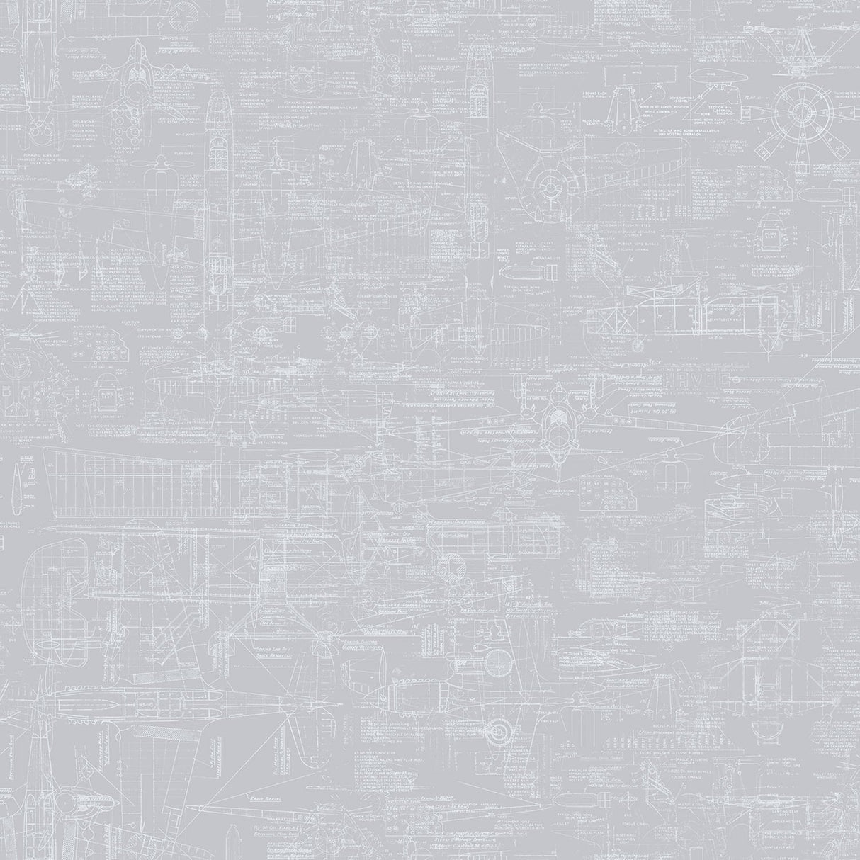 Galerie G56209 Silver Grey Blueprint - Eade's Wallpaper