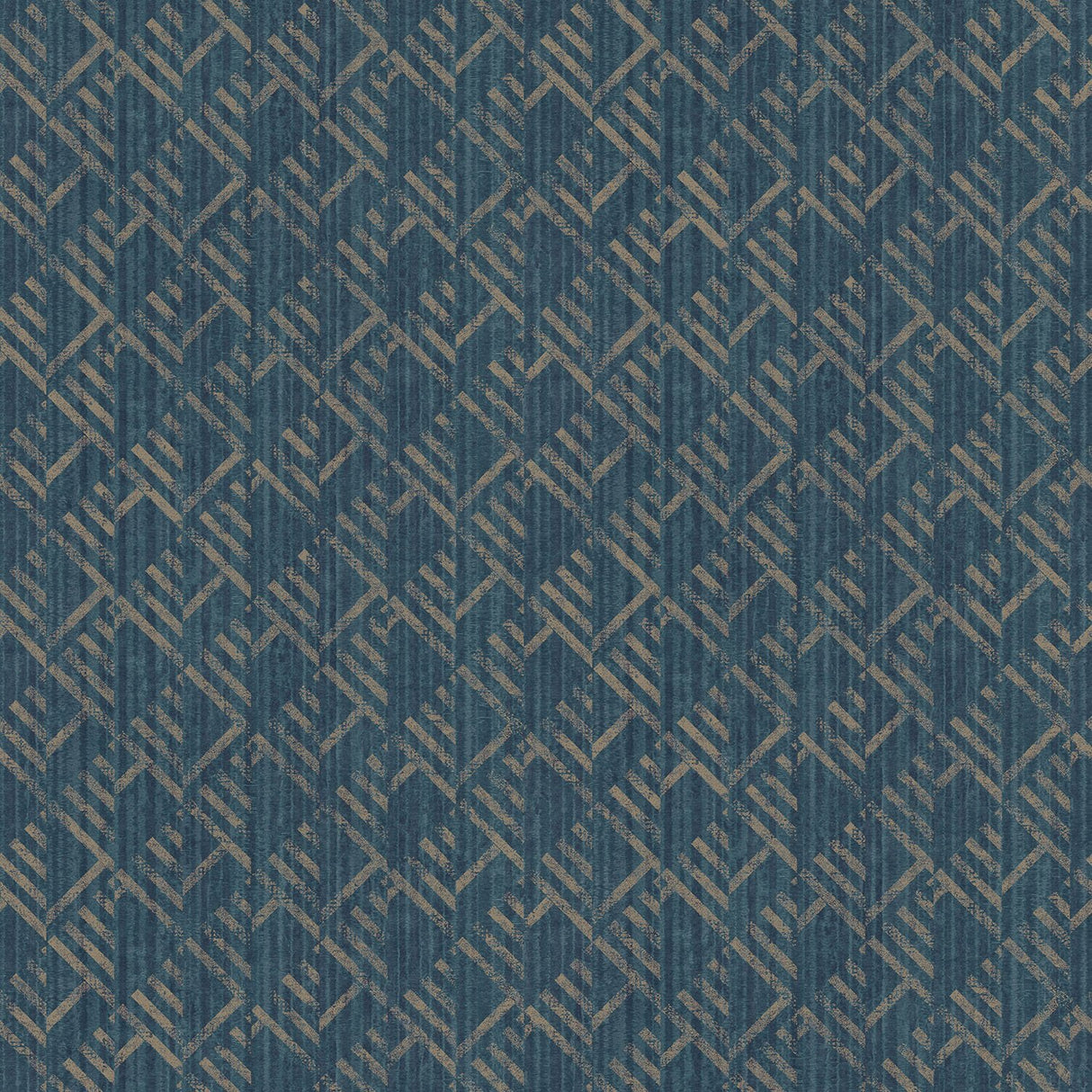 Galerie G56582 Blue Block Flock - Eade's Wallpaper