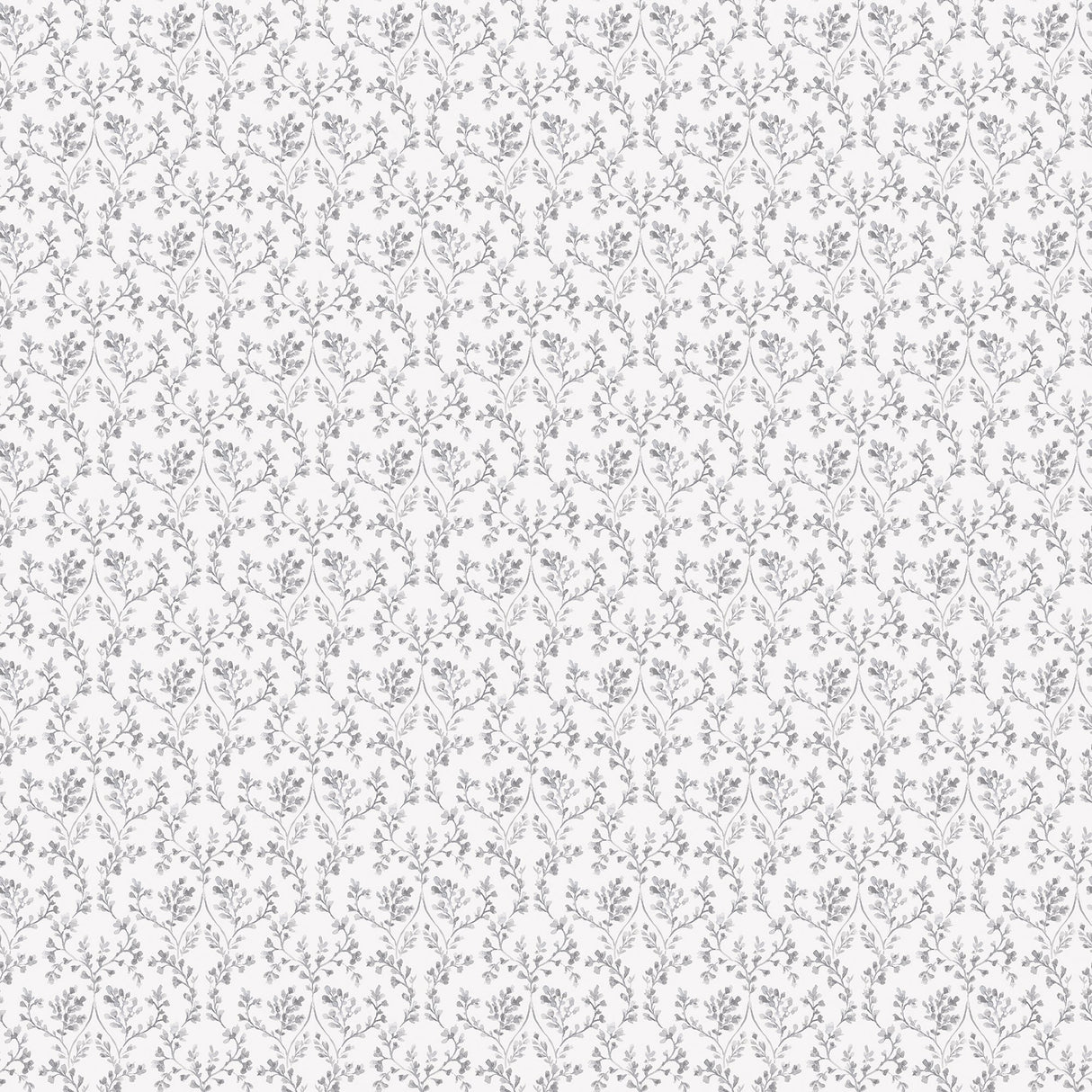 Galerie G56678 Silver Grey Ogee Floral - Eade's Wallpaper