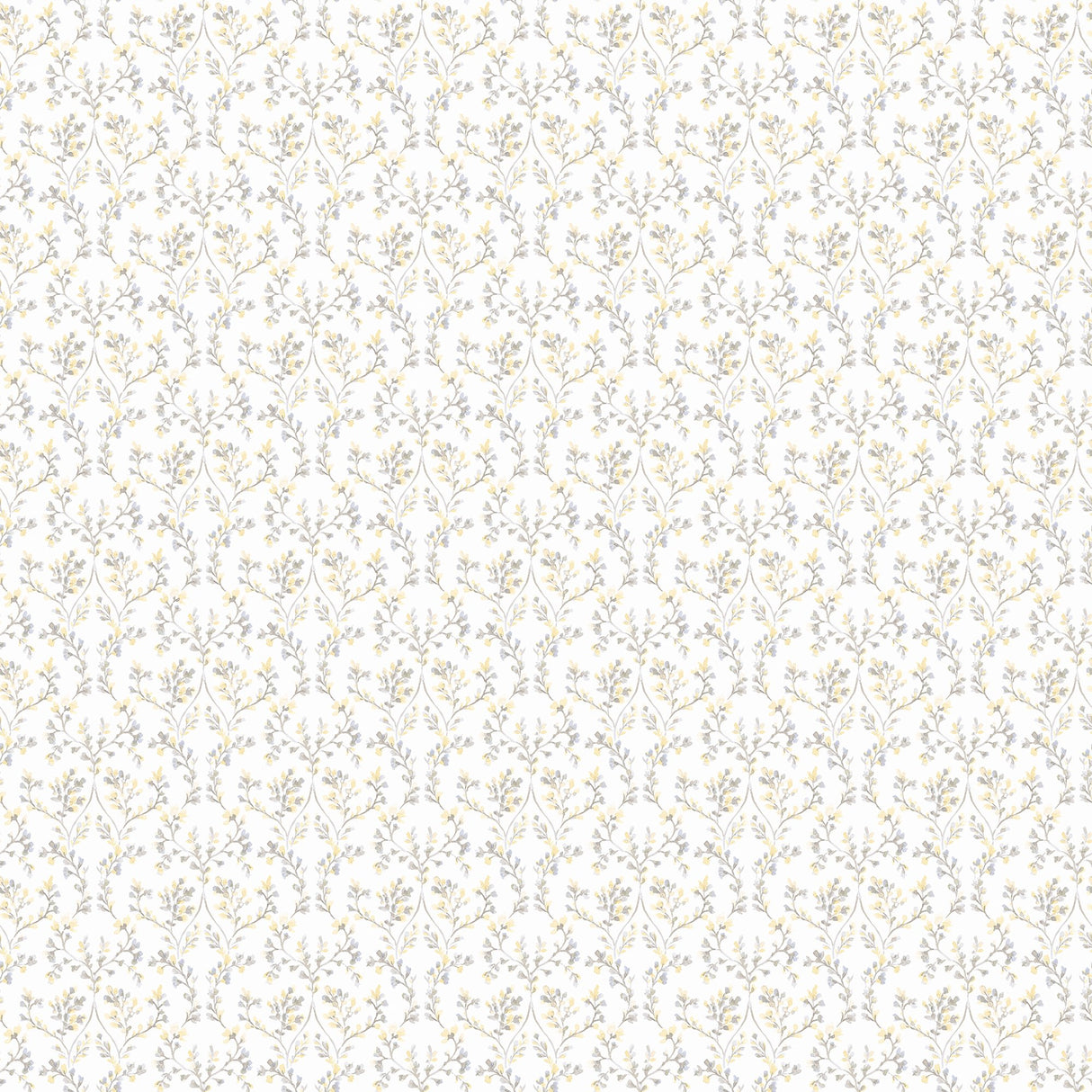 Galerie G56681 Yellow Ogee Floral - Eade's Wallpaper