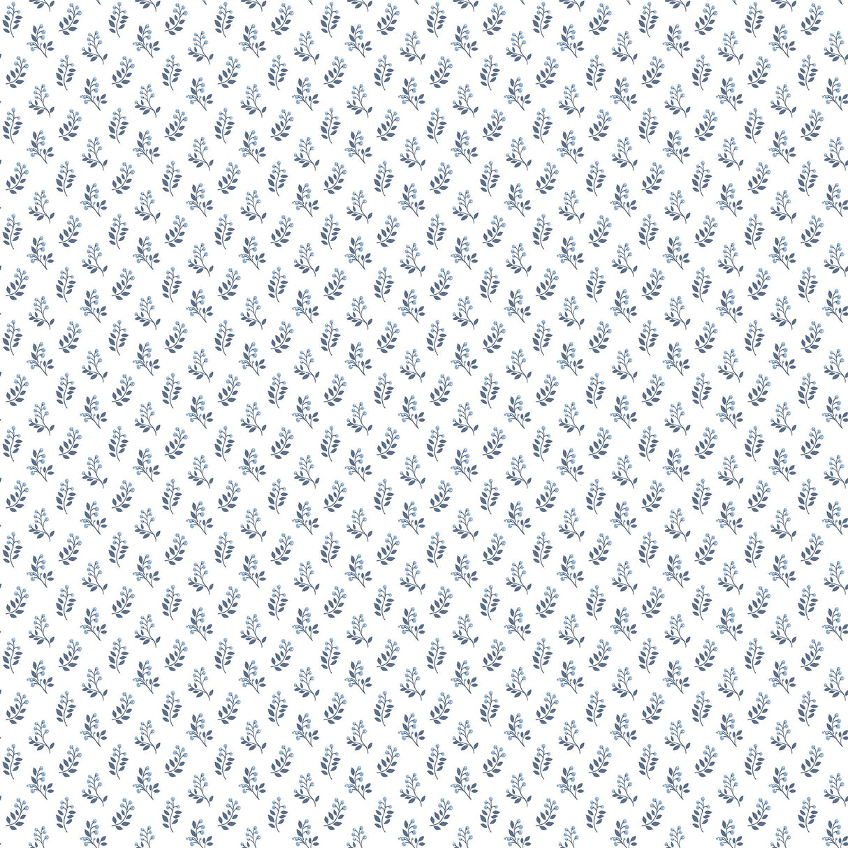 Galerie G56708 Blue Vintage Bud - Eade's Wallpaper