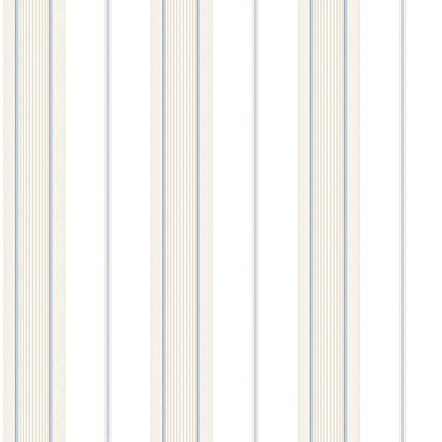 Galerie G67573 Blue Slim Stripe - Eade's Wallpaper