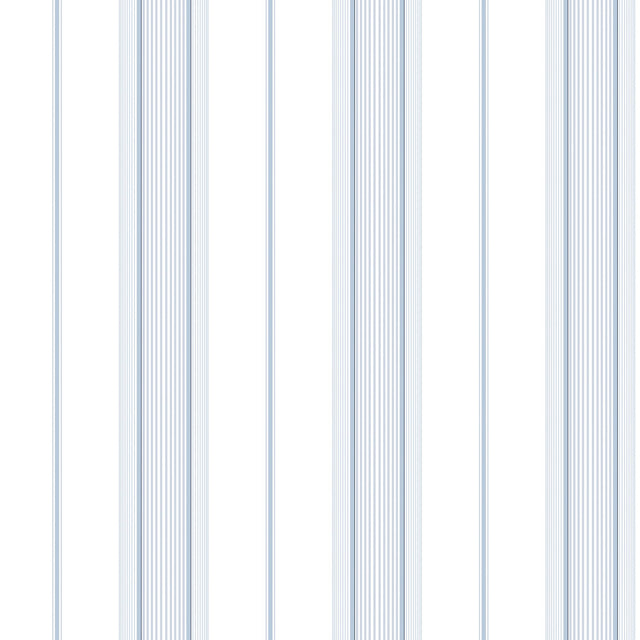 Galerie G67574 Blue Slim Stripe - Eade's Wallpaper