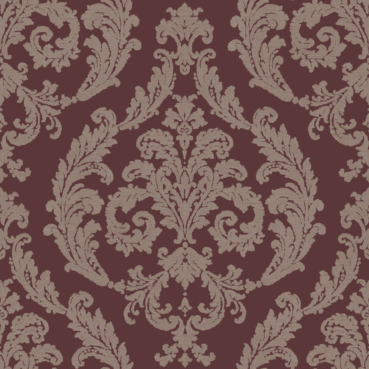 Galerie G67611 Red Silk Damask - Eade's Wallpaper