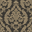 Galerie G67613 Bronze Brown Silk Damask - Eade's Wallpaper