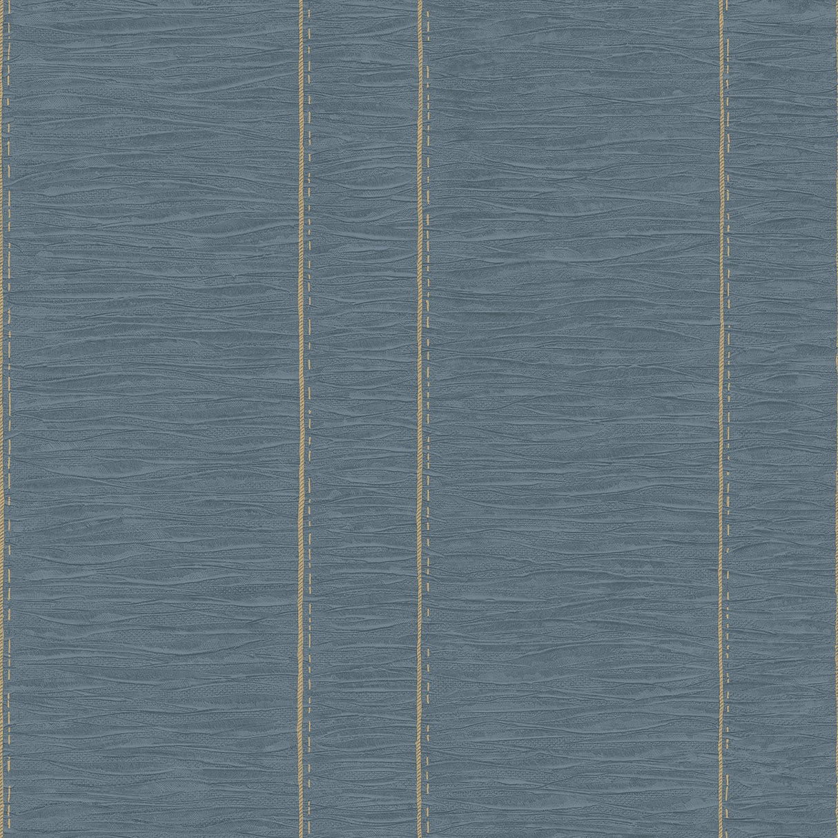 Galerie G67642 Blue Pleated Stripe - Eade's Wallpaper