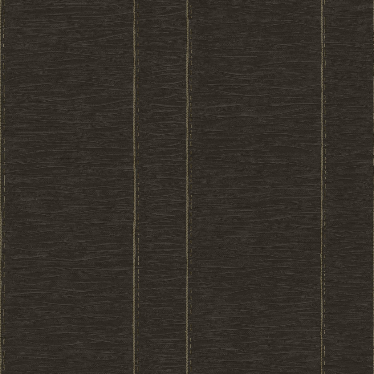 Galerie G67645 Bronze Brown Pleated Stripe - Eade's Wallpaper