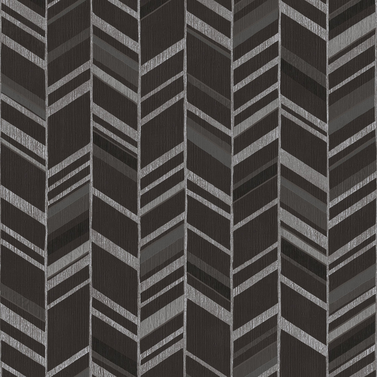 Galerie G67716 Black Glitter Chevrons - Eade's Wallpaper