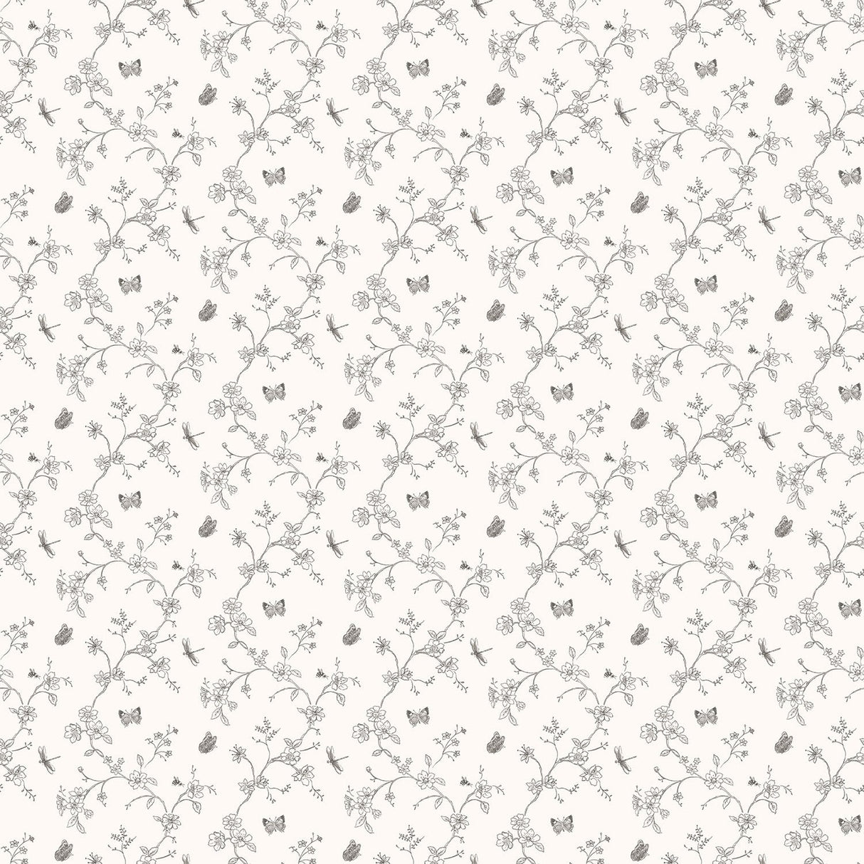 Galerie G67850 White Tiny Trellis - Eade's Wallpaper