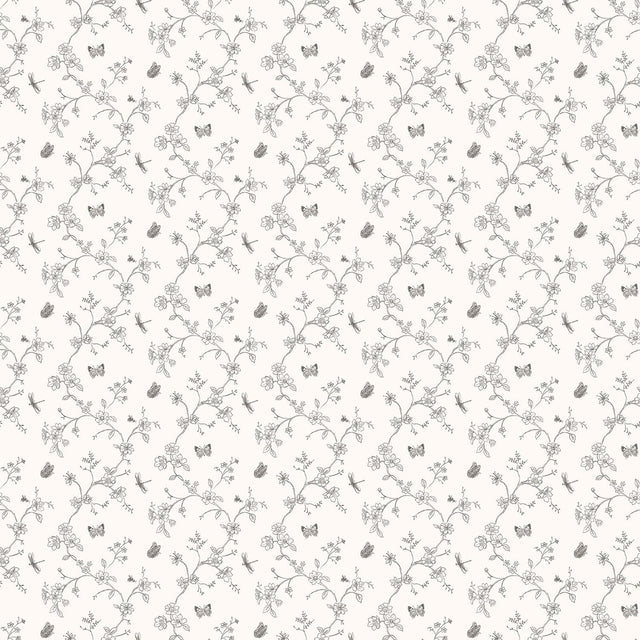 Galerie G67850 White Tiny Trellis - Eade's Wallpaper