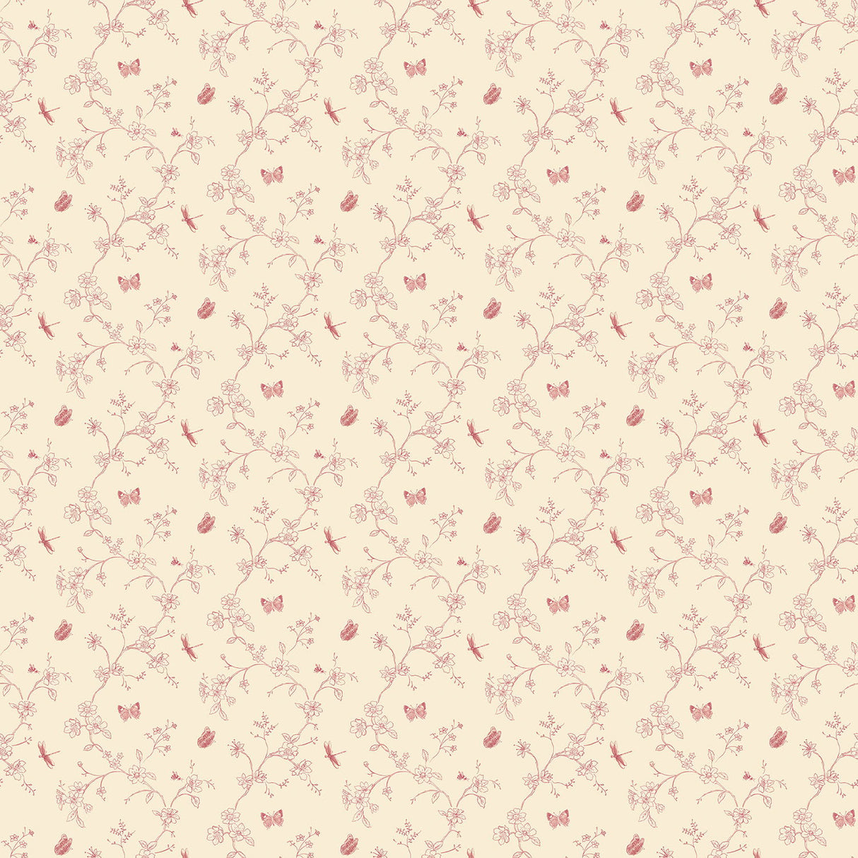 Galerie G67852 Cream Tiny Trellis - Eade's Wallpaper