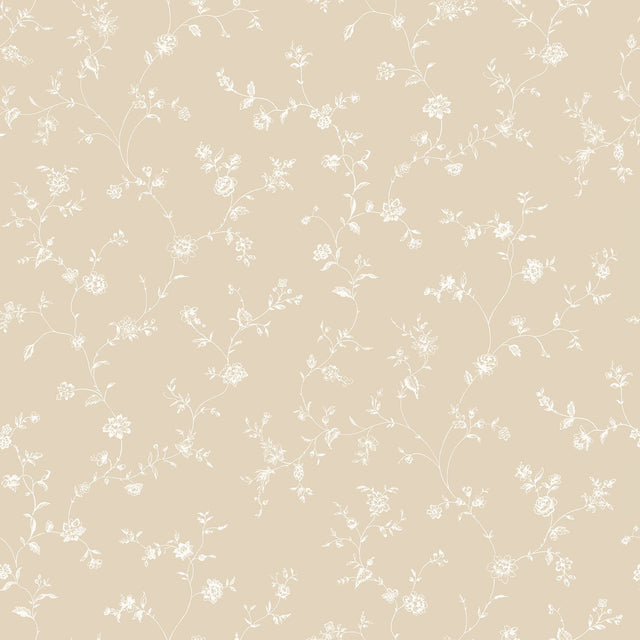 Galerie G67860 Cream Floral Trail - Eade's Wallpaper