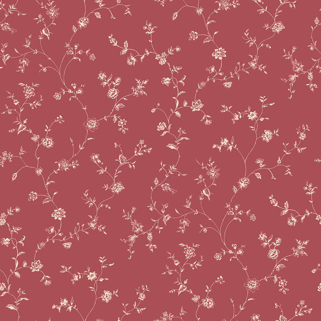 Galerie G67862 Red Floral Trail - Eade's Wallpaper