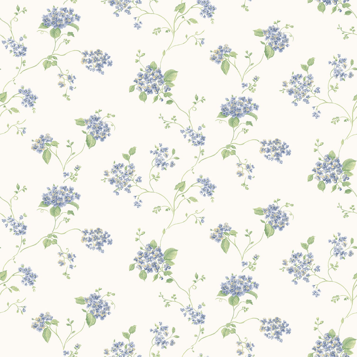 Galerie G67864 Blue Lilac Floral - Eade's Wallpaper