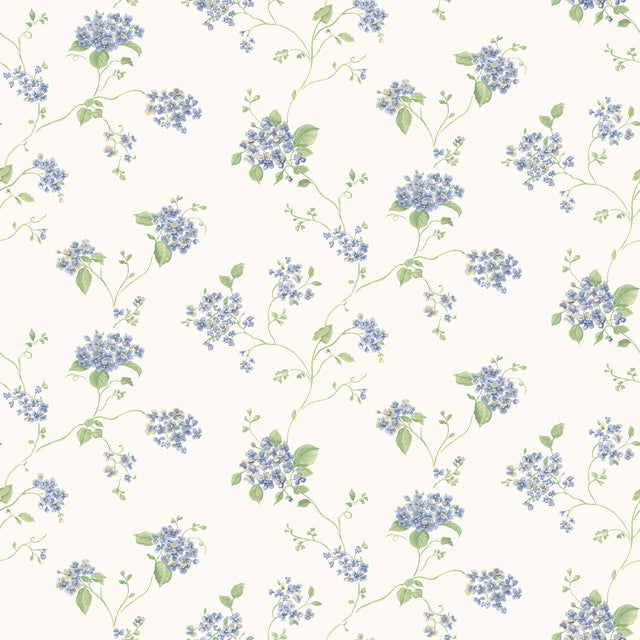 Galerie G67864 Blue Lilac Floral - Eade's Wallpaper