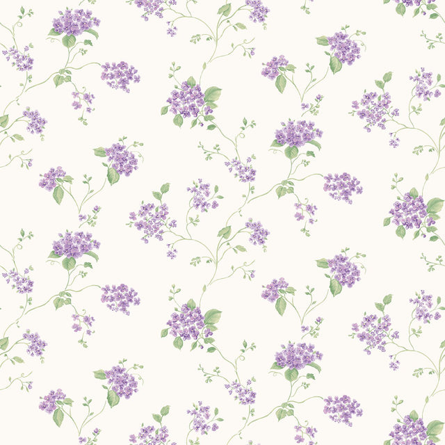 Galerie G67867 Purple Lilac Lilac Floral - Eade's Wallpaper