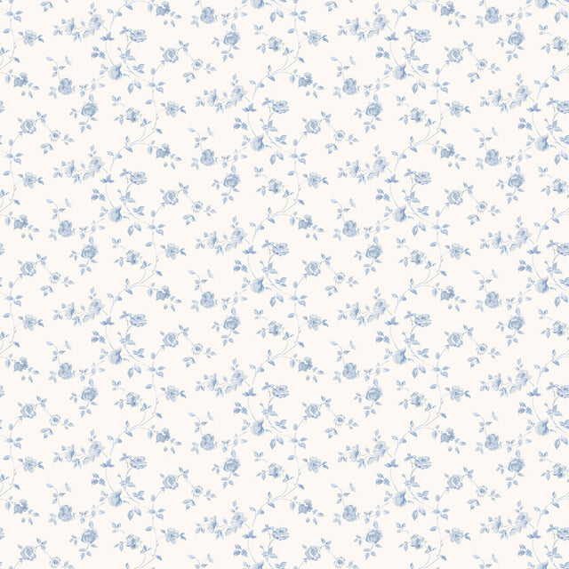 Galerie G67887 Blue Rose Trellis - Eade's Wallpaper