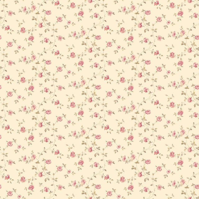 Galerie G67888 Cream Rose Trellis - Eade's Wallpaper