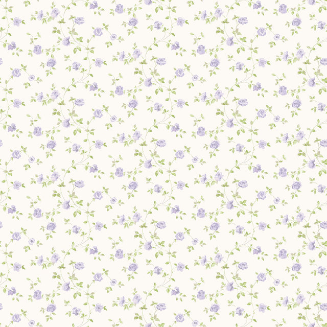 Galerie G67890 Purple Lilac Rose Trellis - Eade's Wallpaper