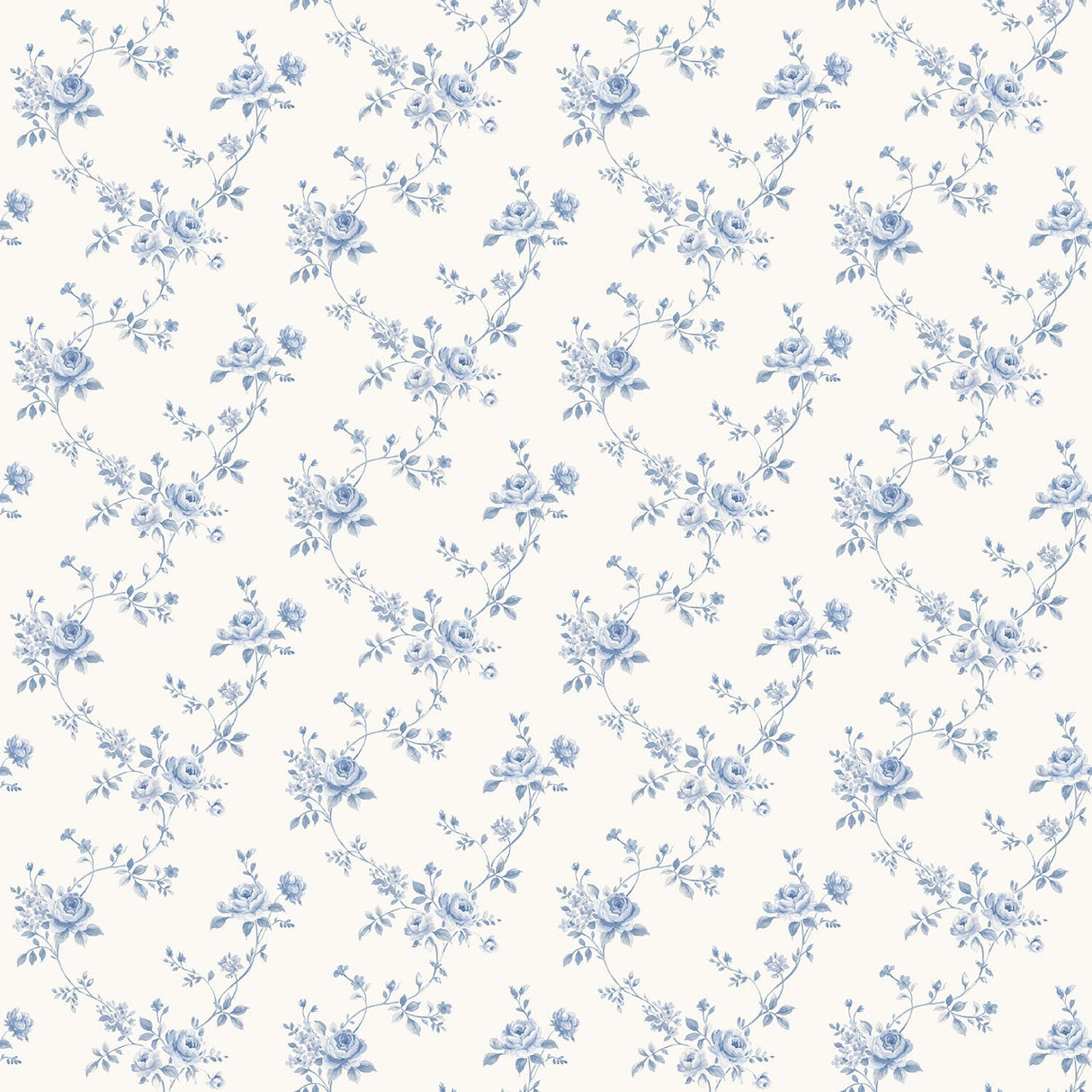 Galerie G67892 Blue Rose Floral - Eade's Wallpaper