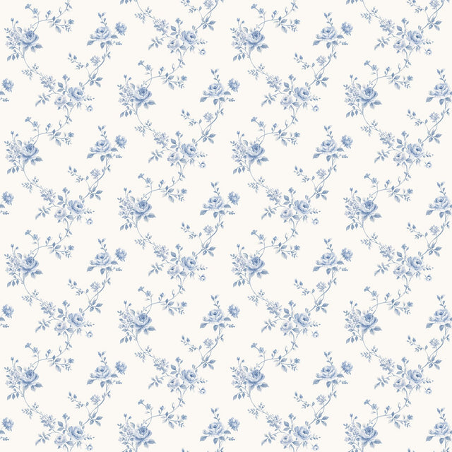 Galerie G67892 Blue Rose Floral - Eade's Wallpaper